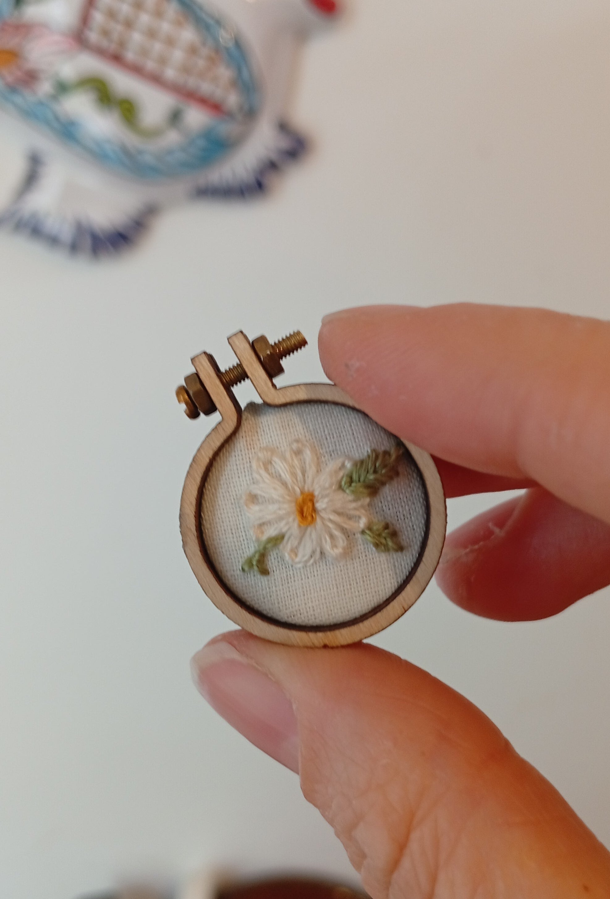 Segnalibro telaio in fiore