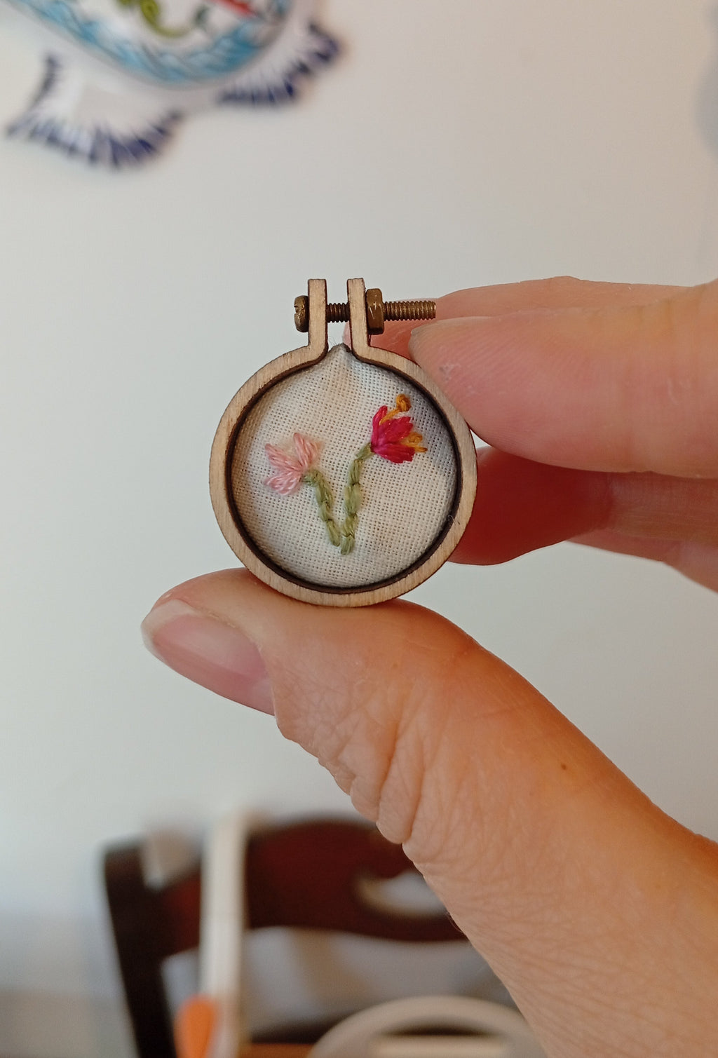 Segnalibro telaio in fiore