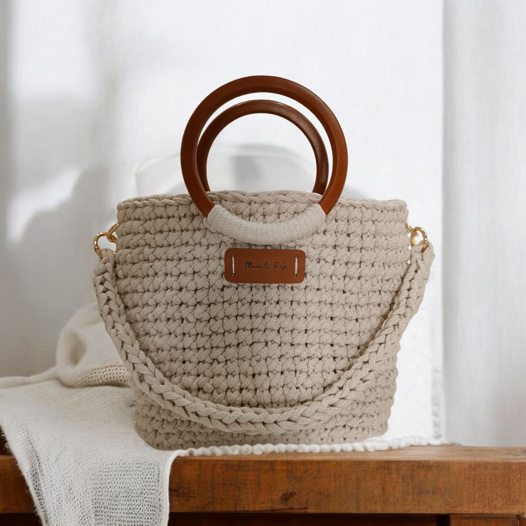 Borsa a secchiello in corda