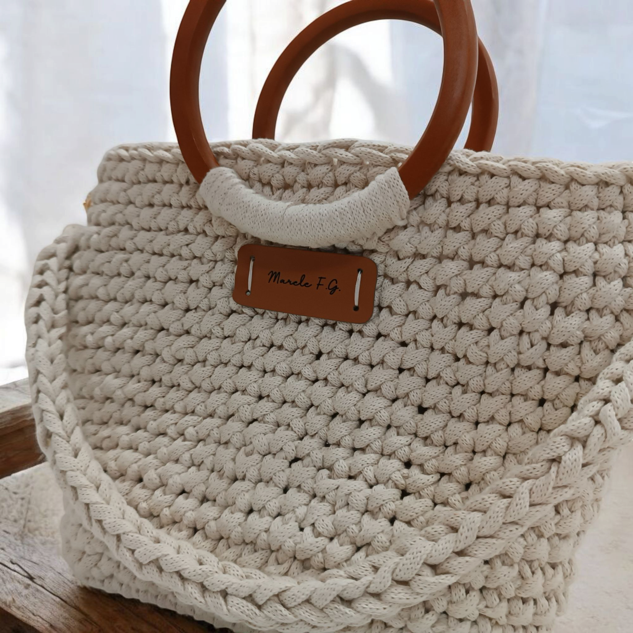 Borsa a secchiello in corda