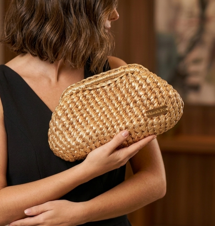 Pochette clic clac oro