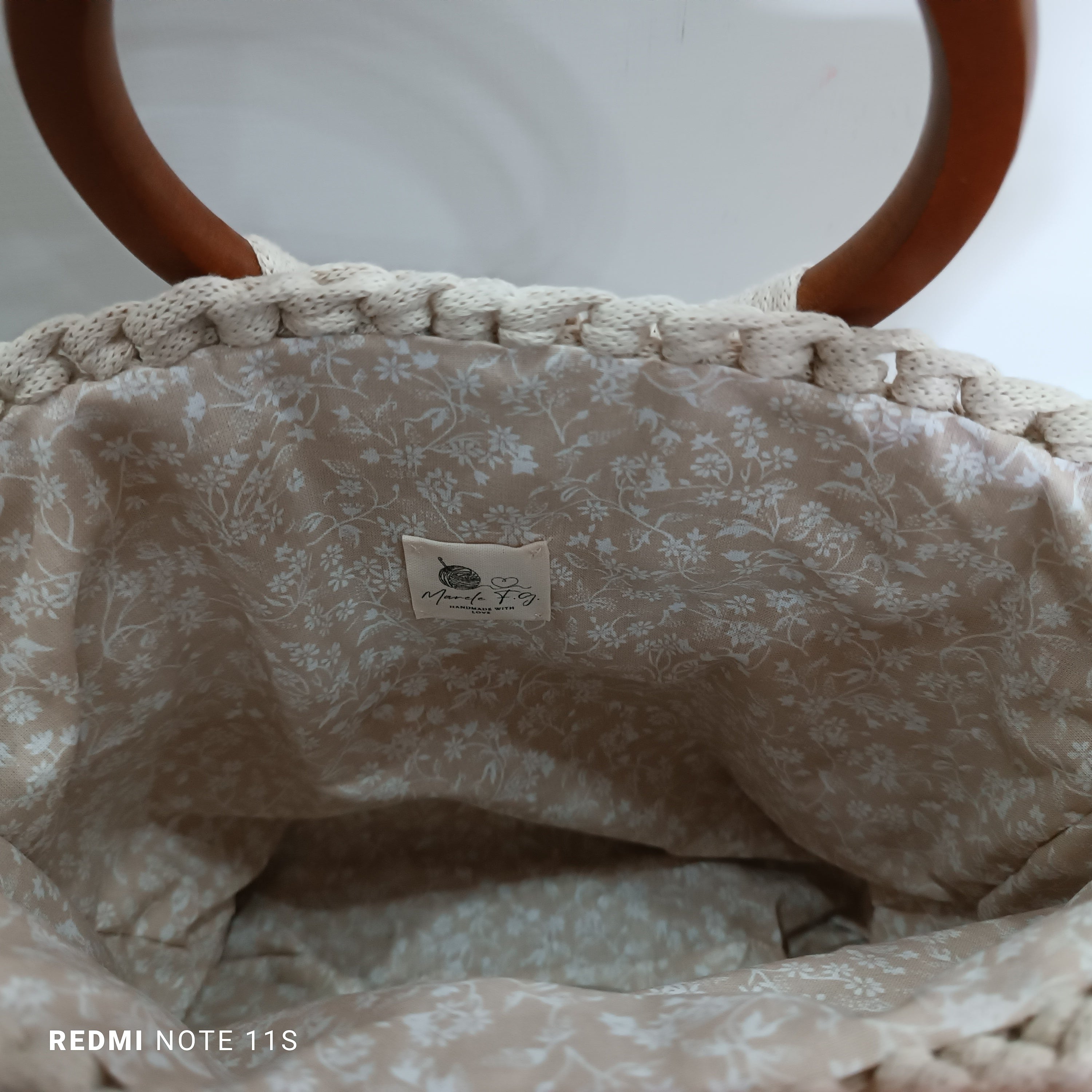 Borsa a secchiello in corda