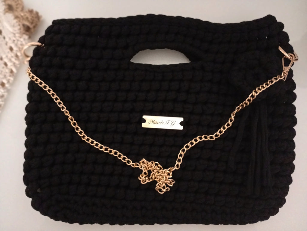 Borsa secchiello semirigida a mano