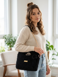 Borsa secchiello semirigida a mano